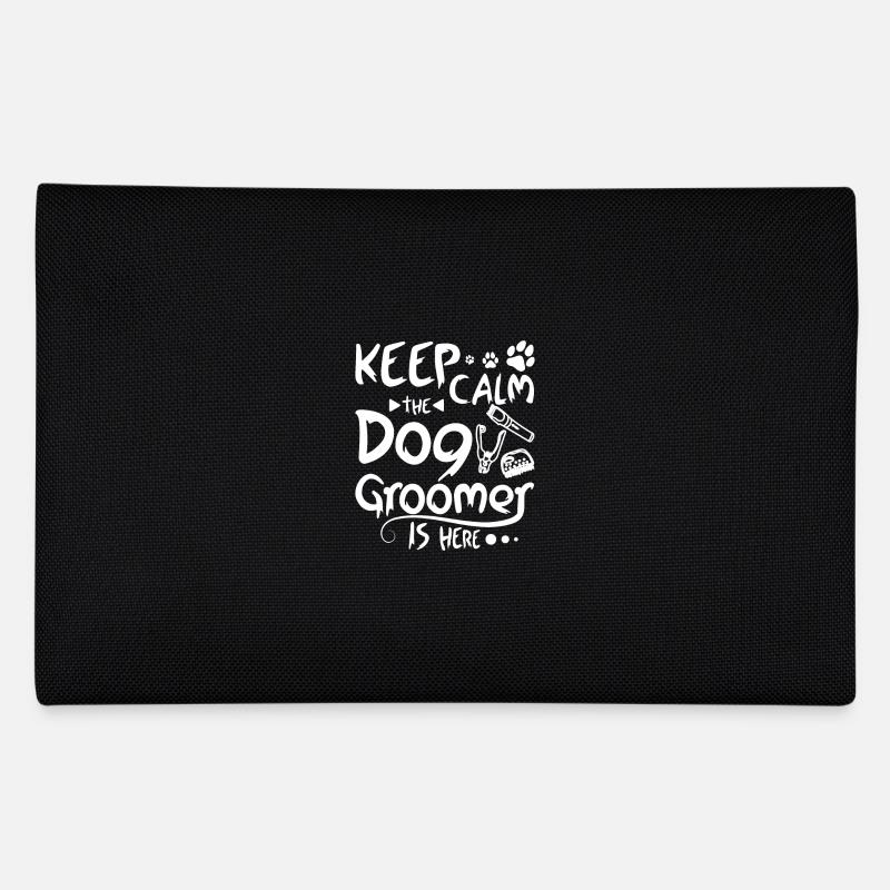 Keep calm the pet dog groomer is here Federtasche