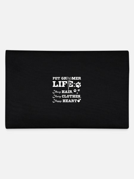 The pet groomer life, happy heart - Federtasche - Schwarz - Hinten