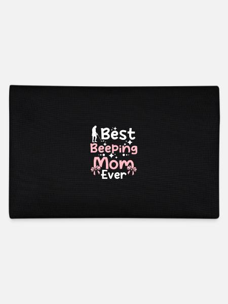Mothers day best dirt fishing beeping mom ever - Federtasche - Schwarz - Hinten