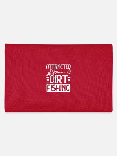 Attracted by dirty fishing - Pencil Case - red - Back