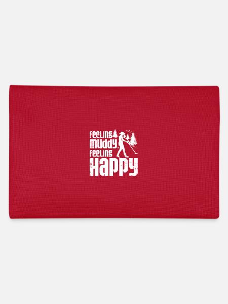 Feeling muddy feeling happy dirty fishing - Federtasche - Rot - Hinten