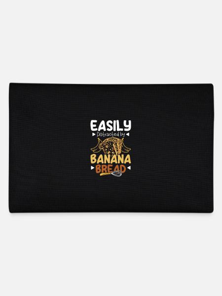 Easily distracted by banana bread - Federtasche - Schwarz - Hinten