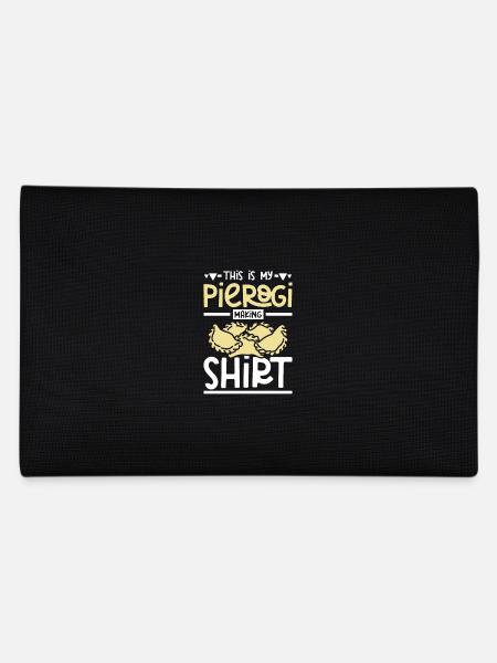 This is my pierogi making shirt - Pencil Case - black - Back