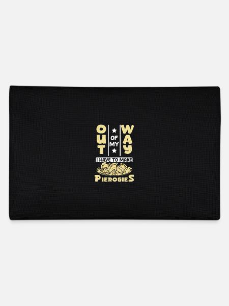 Out of my way I have to make pierogies - Pencil Case - black - Back
