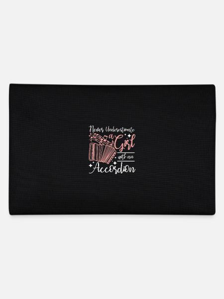 Never underestimate a girl with an accordion - Pencil Case - black - Back