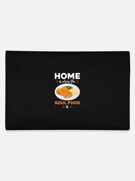Soul Food Kitchen Decor Wall Art - Pencil Case - black - Back