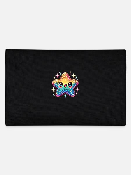 Seestern Kawaii Niedliches Meeresleben - Federtasche - Schwarz - Hinten
