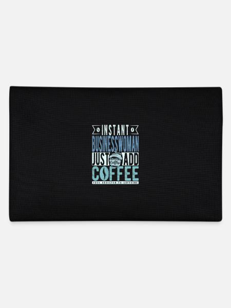Instant-Geschäftsfrau Fügen Sie einfach Kaffee hinzu - Federtasche - Schwarz - Hinten