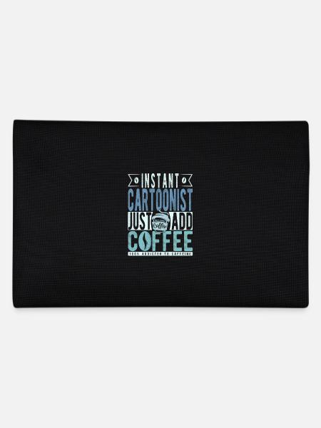 Instant Cartoonist Just Add Coffee - Pencil Case - black - Back