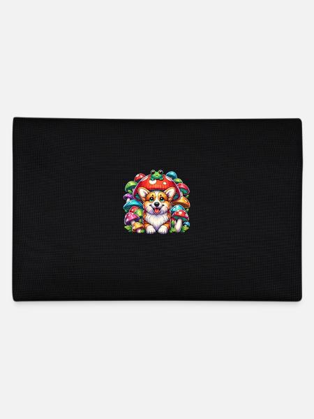 Cottagecore Corgi und Frosch Fantasy Forest - Federtasche - Schwarz - Hinten