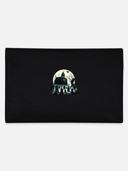 Enigmatic Gothic Cemetery: Misty Moonlight - Pencil Case - black - Back