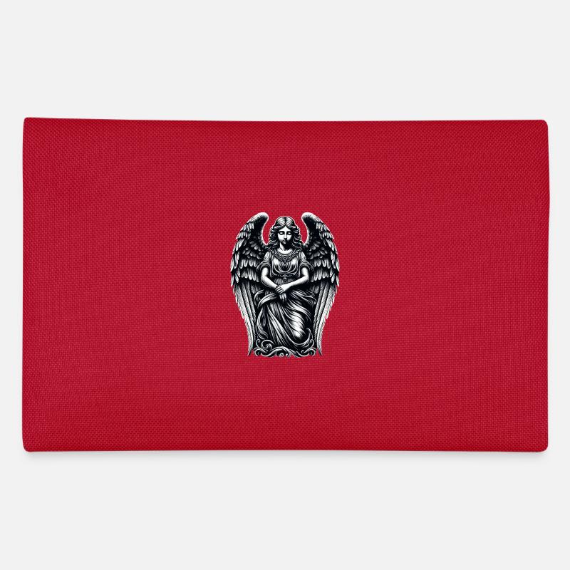 Elegante Trauer: Gothic Angel's Grace Federtasche