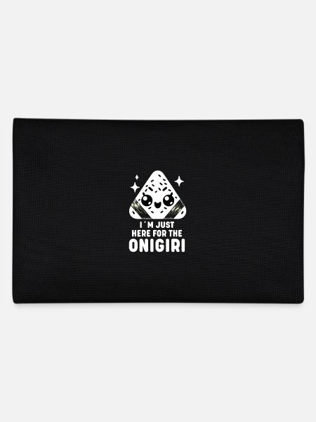 Entzückende Kawaii Onigiri Japanische Reisbällchen - Federtasche - Schwarz - Hinten