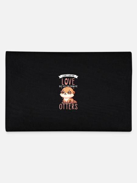 Loutre Kawaii Loutre Amour - Trousse - noir - Dos