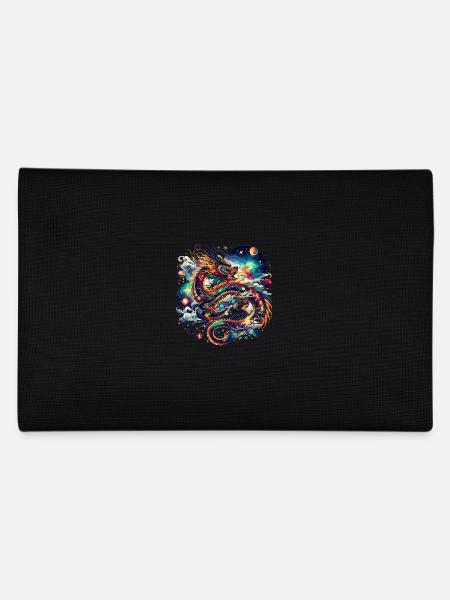 Chinesische Drachenkunst Himmlischer Drache - Federtasche - Schwarz - Hinten