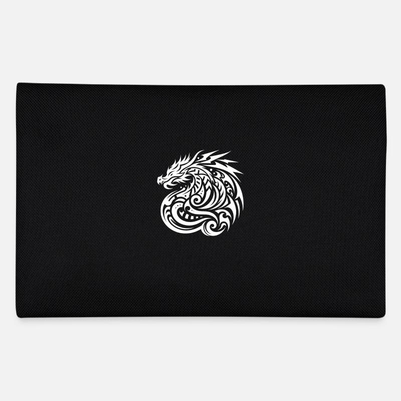 Drachen-Stammes-Tattoo Kunstvolles Symbol-Design Federtasche
