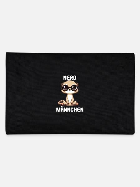 Nerdmännchen Junge Jungen Erdmännchen Nerdy Nerd - Federtasche - Schwarz - Hinten
