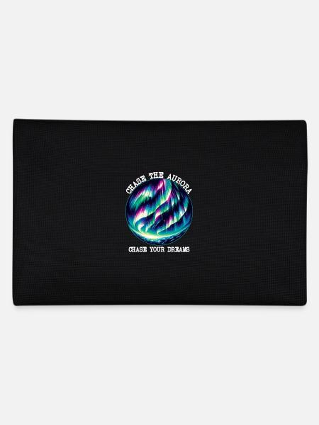 Passionné d’aurores boréales Amoureux des aurores boréales - Trousse - noir - Dos