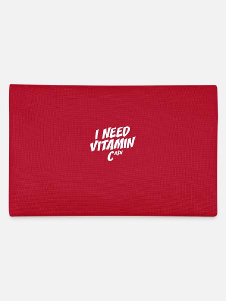 I Need Vitamin Cash Finanzielle Freiheit Geld Cash - Federtasche - Rot - Hinten