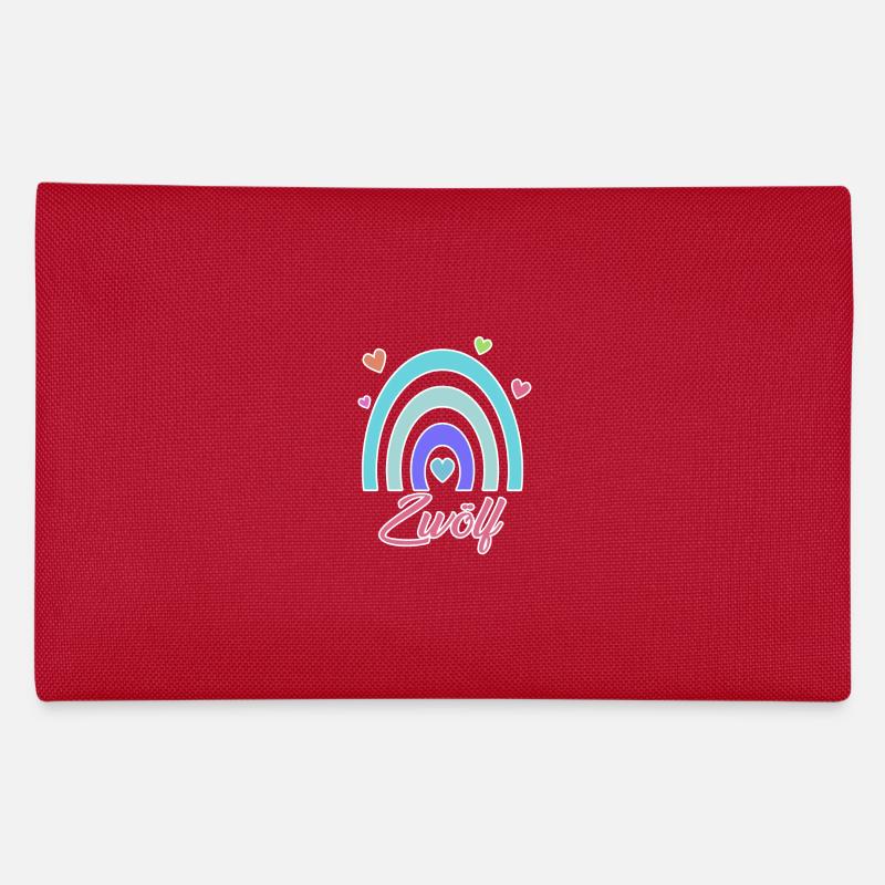 12. Geburtstag Regenbogen Vintage Federtasche