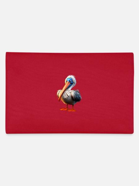 Pelican Waterfowl Pelican Gift Cute Pelicans - Pencil Case - red - Back