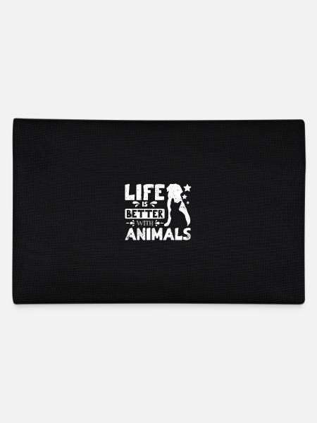 Pet rescue Life is better with animals - Federtasche - Schwarz - Hinten