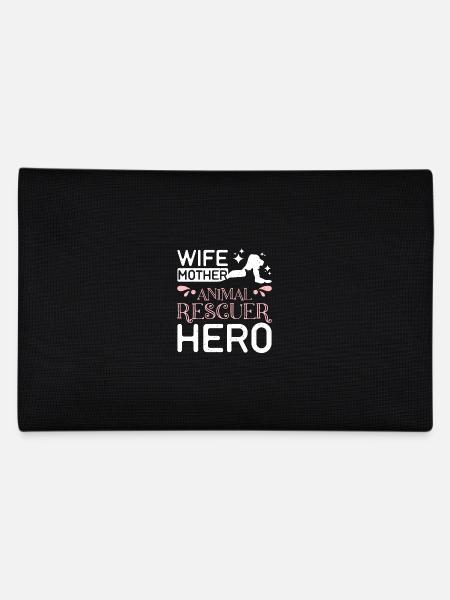 Wife mother animal rescuer hero - Federtasche - Schwarz - Hinten