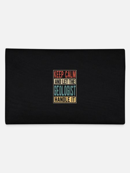Geologist Retro Gift - Pencil Case - black - Back