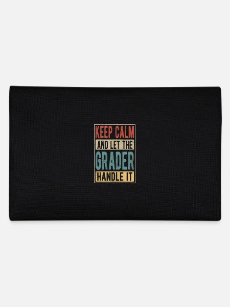 Grader Retro Geschenk - Federtasche - Schwarz - Hinten