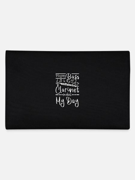 Jouer de la clarinette basse fait ma journée - Trousse - noir - Dos