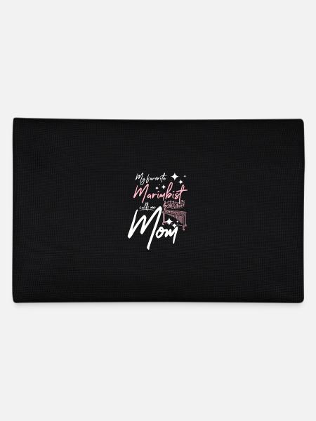 Mothers day My favorite marimbist calls mom - Federtasche - Schwarz - Hinten
