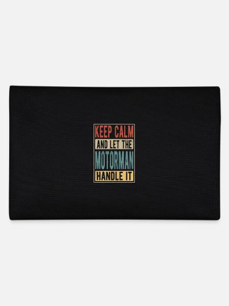 Motorman Retro Gift - Pencil Case - black - Back