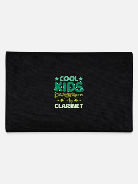 For children Cool kids play clarinet - Federtasche - Schwarz - Hinten