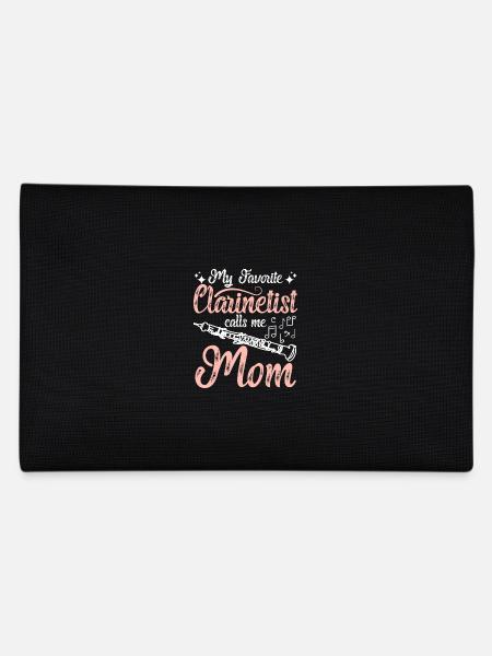 Mothers day My favorite clarinetist calls me mom - Federtasche - Schwarz - Hinten