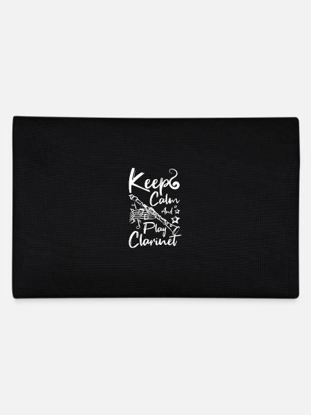 Keep calm and play clarinet - Federtasche - Schwarz - Hinten
