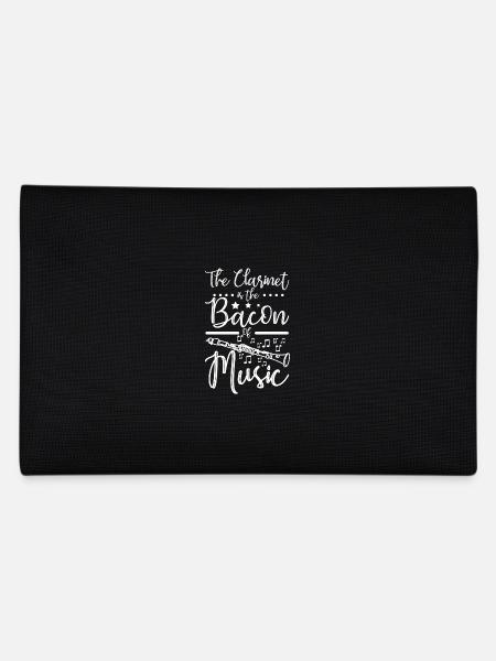 The clarinet is the bacon of music - Federtasche - Schwarz - Hinten