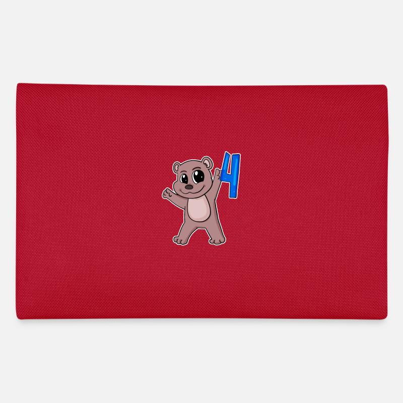 Ours motif 4e anniversaire - Quatre ans Trousse