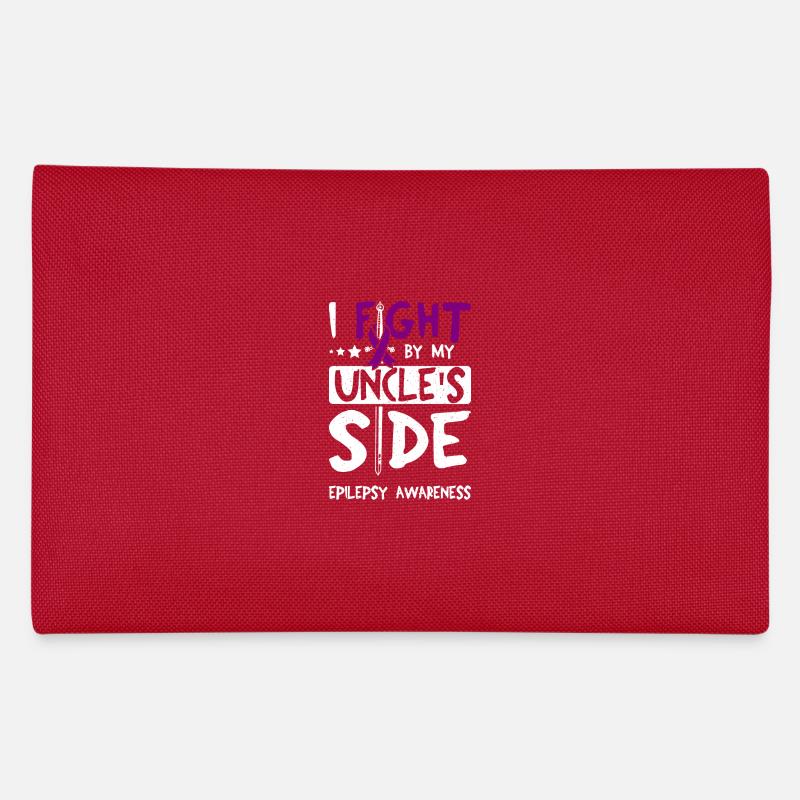 I fight by my uncle's side, epilepsy awareness Federtasche