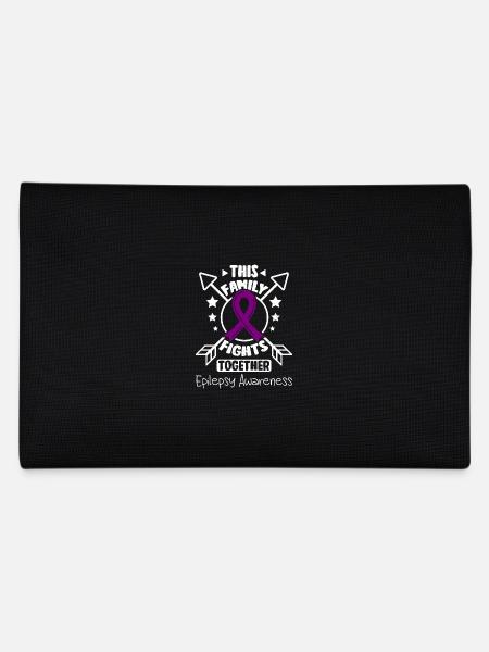 This family fights together, epilepsy awareness - Federtasche - Schwarz - Hinten
