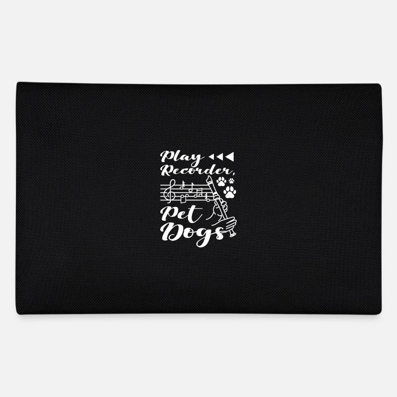 Play recorder pet dogs - Federtasche - Schwarz