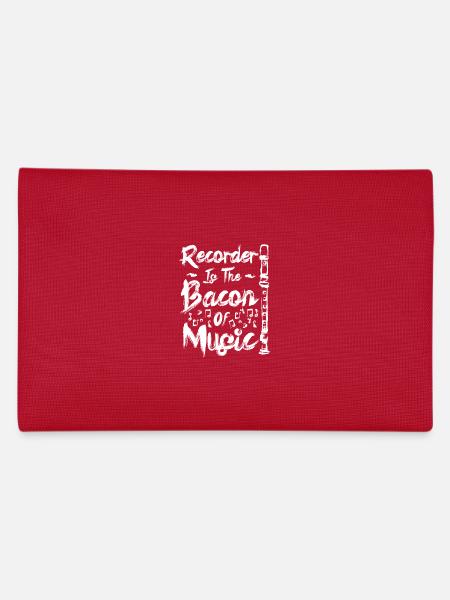 La flûte à bec est le bacon de la musique - Trousse - rouge - Dos