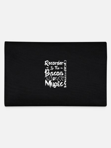 La flûte à bec est le bacon de la musique - Trousse - noir - Dos