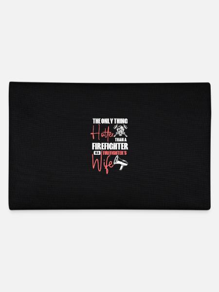 Plus chaude qu’un pompier est la femme d’un pompier - Trousse - noir - Dos
