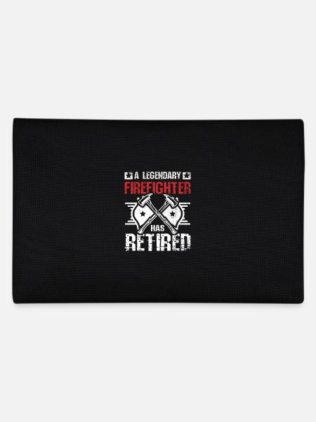 A legendary firefighter has retired - Pencil Case - black - Back