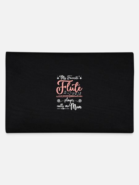 Mothers day My favorite flute player calls me mom - Federtasche - Schwarz - Hinten