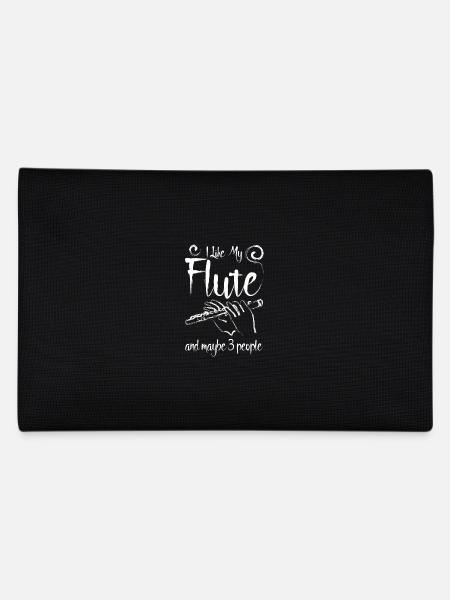 J’aime ma flûte et peut-être 3 personnes - Trousse - noir - Dos