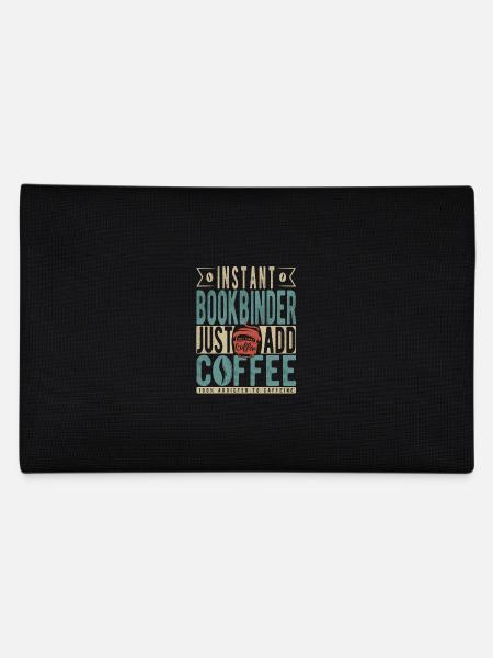 Instant Bookbinder Just Add Coffee - Pencil Case - black - Back