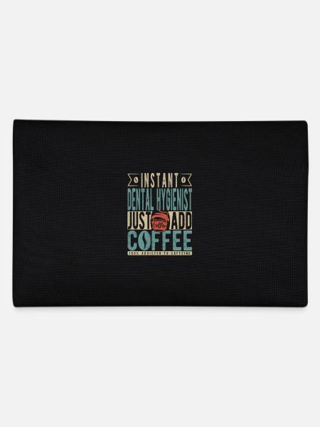 Instant Dental Hygienist Just Add Coffee - Pencil Case - black - Back
