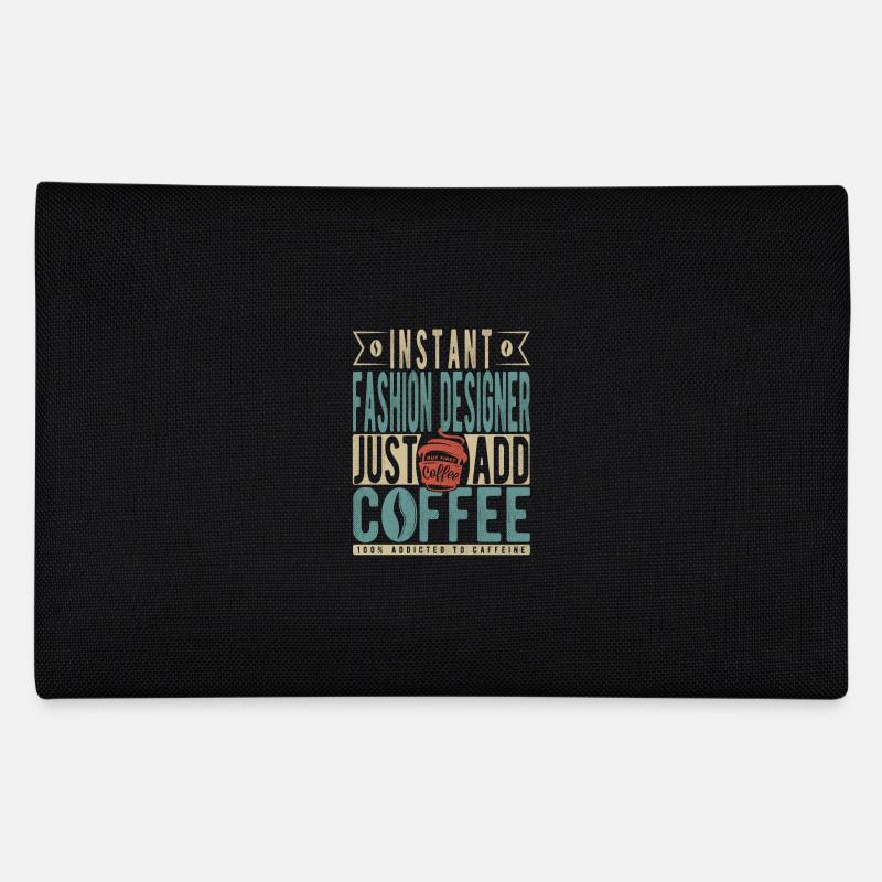 Instant-Modedesigner fügen einfach Kaffee hinzu Federtasche