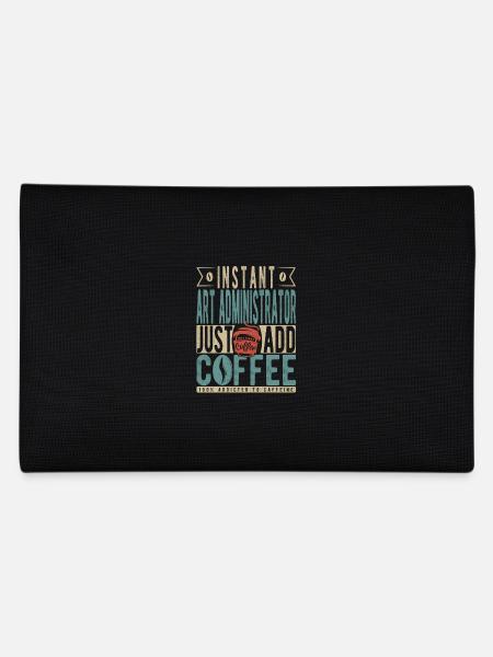 Instant Art Administrator Just Add Coffee - Pencil Case - black - Back